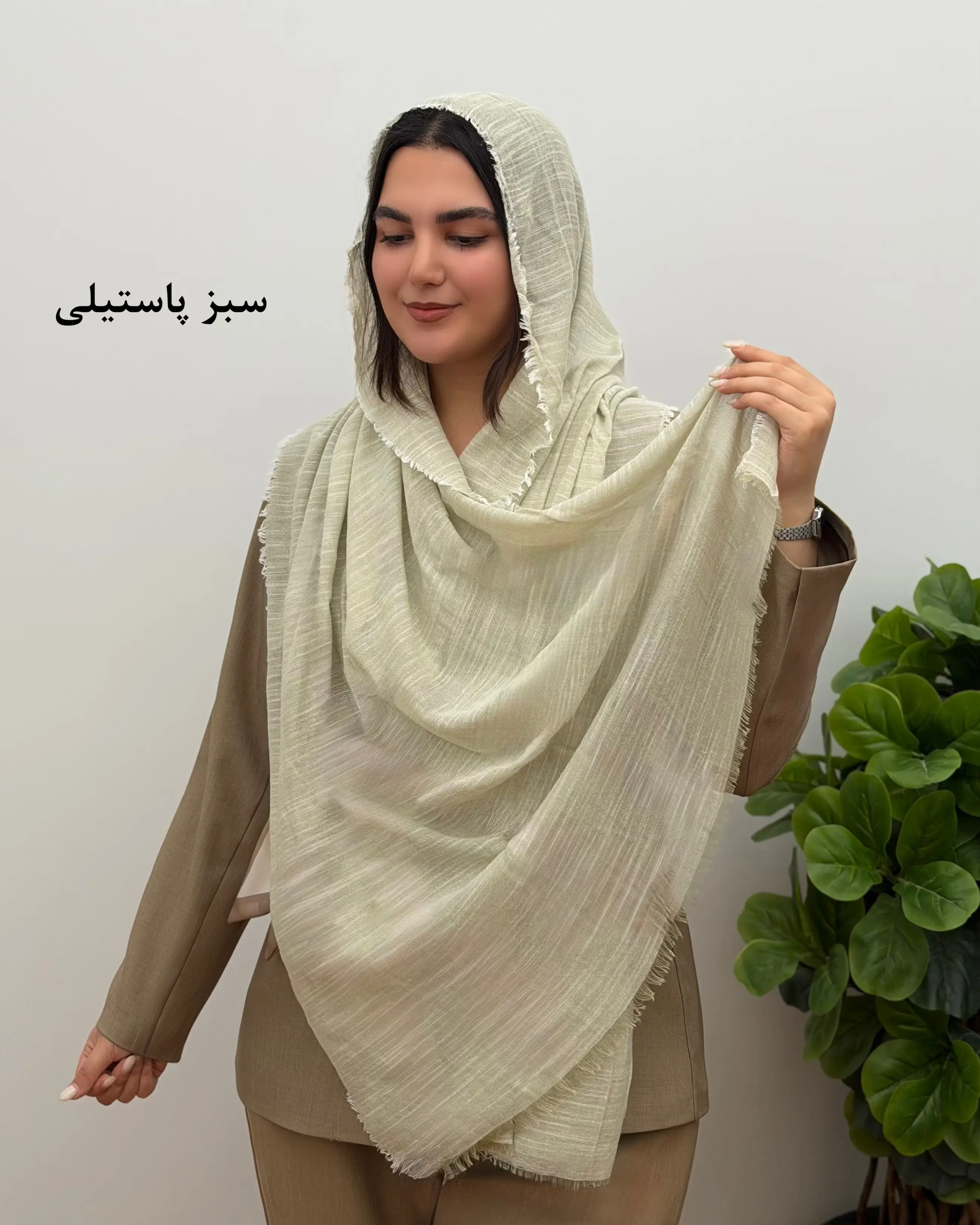 شال نخی لینن